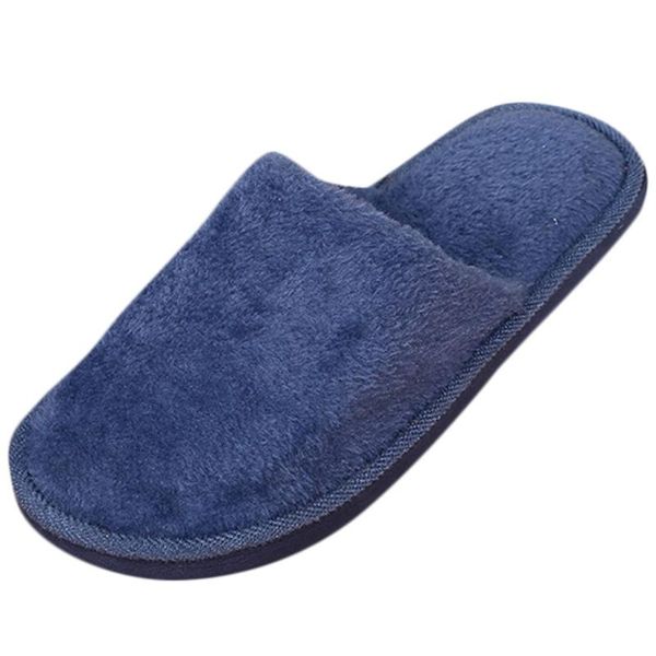 

men winter warm home slippers casual plush soft slippers indoors anti-slip winter floor bedroom non-slip soft shoes 2020 #1219, Black