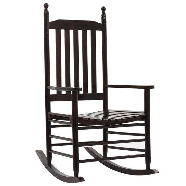 

rocking chair with curved seat brown wood patio benches