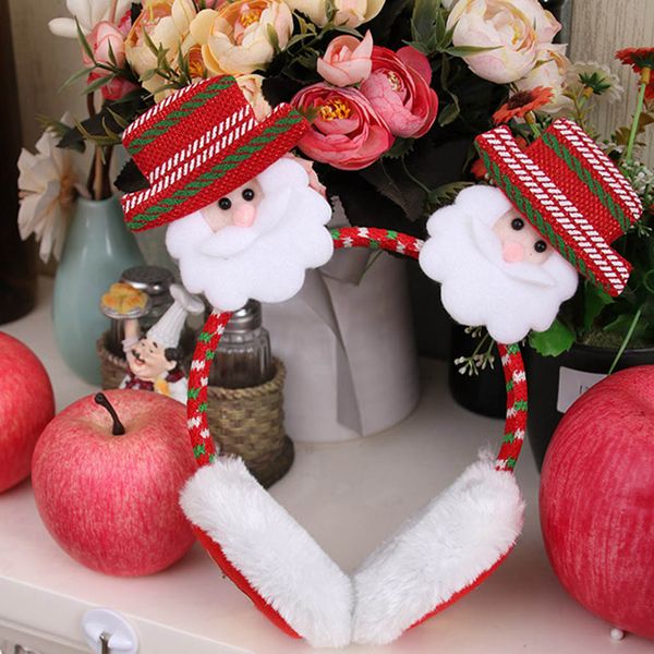 

christmas earmuffs headband ear warmers for kids adults cute soft gift decor qp2