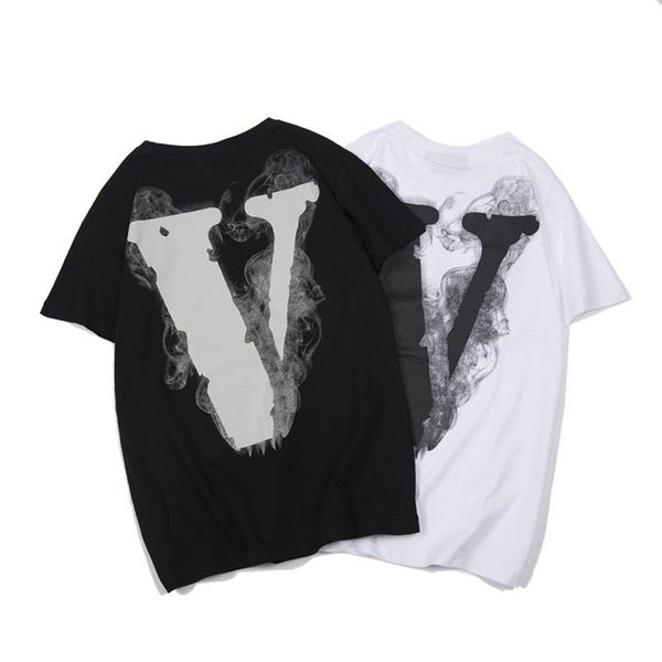 

vlone vlone men и американская популярная футболка с логотипом miami pop limit big v joint tee с коротким рукавом мужчины женщины четыре цве, White;black