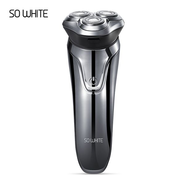 

soocas so white es3 usb rechargeable electric shaver razor 3 head electric razor for men beard trimmer shaving machine