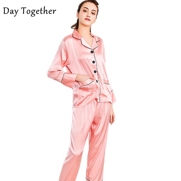 

летние пижамы mujer мягкий шелк длинные пижамы для женщин пижамы шелковые дамы розовый темно-белый атлас пижамы женщин пижамы, Blue;gray