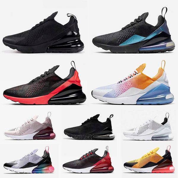 

fast shipping brand cushions 27c sneakers sports mens running shoes triple black bred punch mesh fashion tennis designer trainers