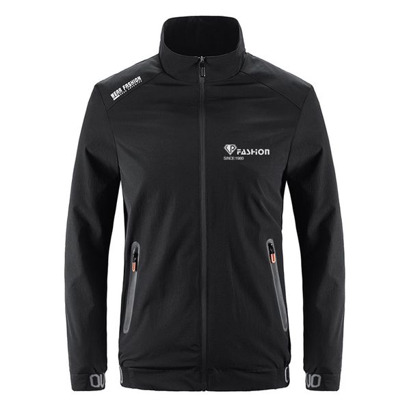 

jacket men zipper slim outerwear & coats winter 2019 fashion polyester blend pullover men's jacket dropshipping jaycosin #808, Black;brown