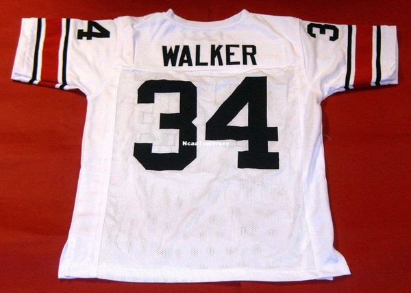 

#34 herschel walker custom georgia bulldogs w jersey mens stitching size s-5xl jerseys, Black;red