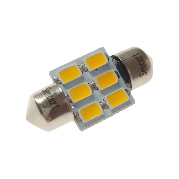 

sencart 2pcs 3w 31mm 6x5730smd car interior dome map reading light led