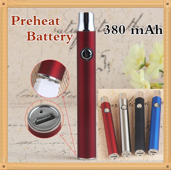 Co2 VV Preriscaldamento Batteria Caricatore USB LO Bottom Charge 510 Vape Pen Batterie di preriscaldamento per vaporizzatore di olio ceramico spesso