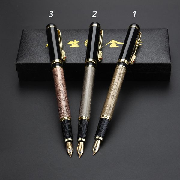 

express postage calligraphy metal pen wholesale business office signature pen gift three styles available spiral suction
