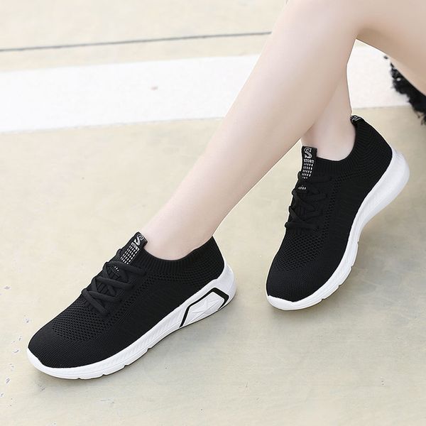 

plus size women platform sneakers casual lace up mesh breathable sports running sneakers shoes zapatillas mujer deportiva#g35