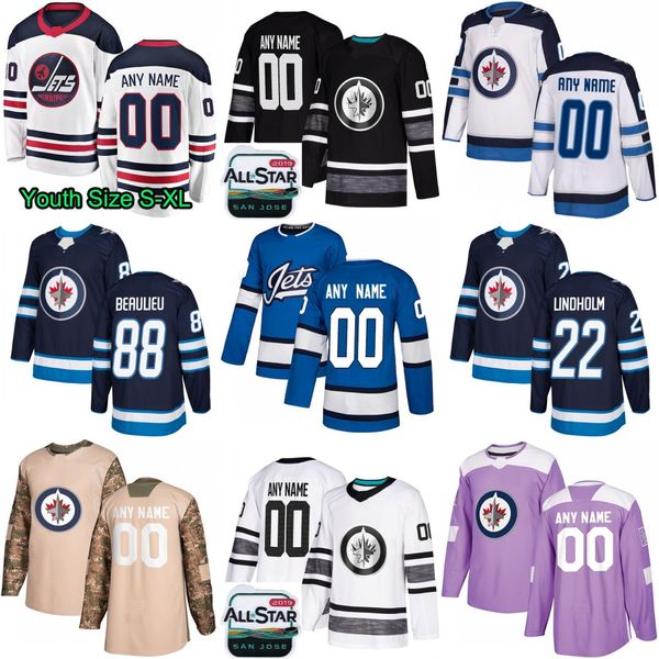 

88 Nathan Beaulieu Winnipeg Jets 22 Par Lindholm 12 Kevin Hayes 15 Matt Hendricks 83 Sami Niku 52 Bogdan Kiselevich Hockey Jerseys