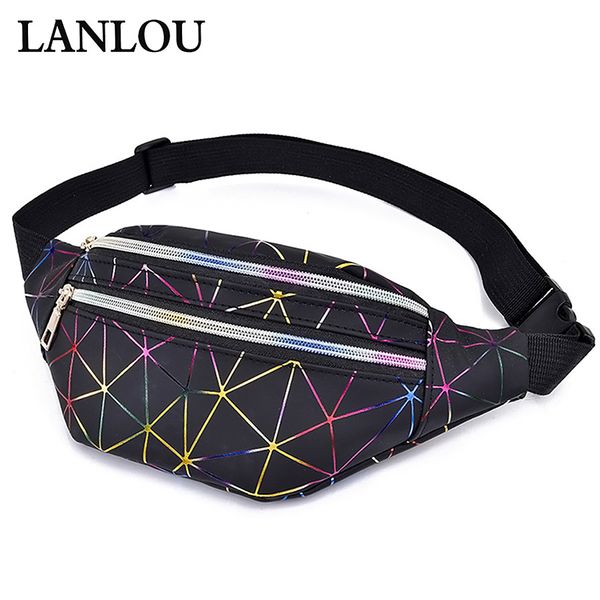 

lanlou поясная сумка женская сумка из высококачественной искусственной кожи fanny pack модные спортивные сумки для мобильных телефонов fanny