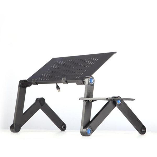 

aluminium alloy lapdesk folding portable laptable notebook desk table stand bed sofa tray book holder