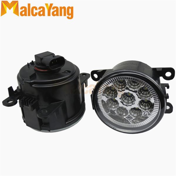 

2pcs led front fog lights h11 car styling round bumper halogen fog lamps 12v for mitsubishi outlancer 2012-2016