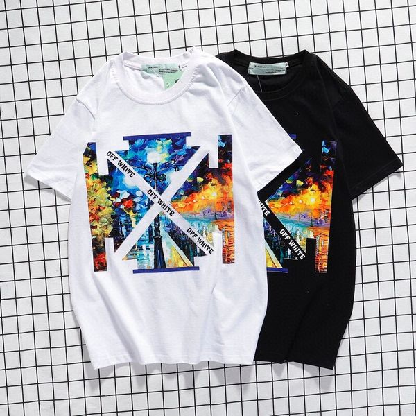 

2020 mens t shirt hip hop mens summer t shirt short sleeve cotton fashion short-sleeve hip hop sport.0011, White;black