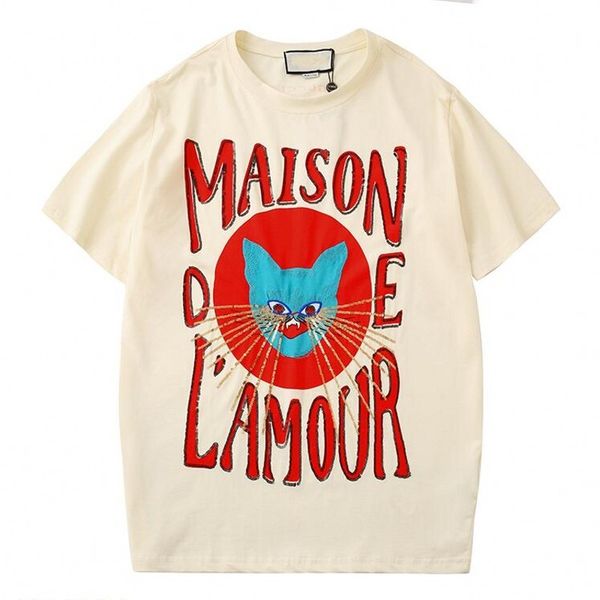 

мужские дизайнерские футболки мода мужская женская одежда повседневная уличная футболка вышитые блестками хлопок круглый вырез с коротким ру, White;black