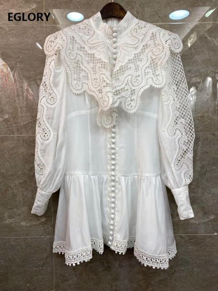 

casual dresses dress 2021 spring summer lux party women exquisite embroidery tunic buttons deco long sleeve cotton gorgeous, Black;gray