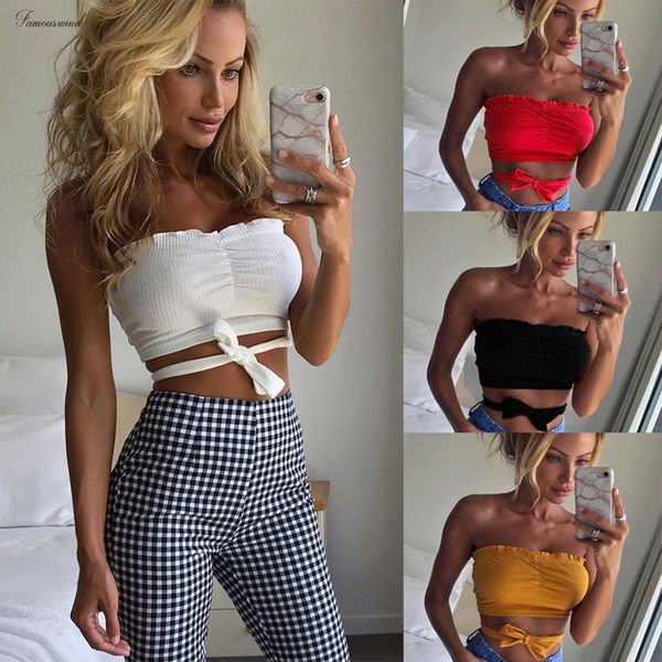 

прибытие новых женщин crop top 3 цвет bandge упругие сиськи bandeau трубу tops бюстгальтер груди wrap bralette супер качество, White