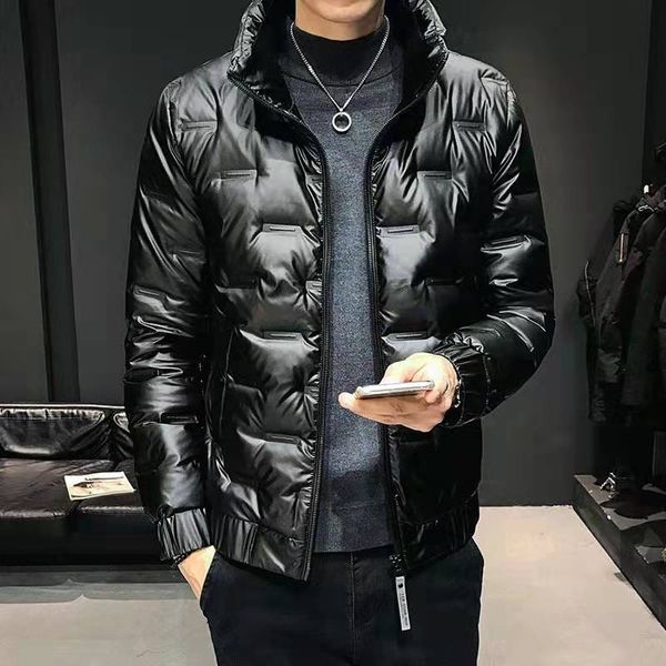 

man designer luxury white duck down jacket fashion lightweight hooded man's long sleeves plus coat black gray m-5xl