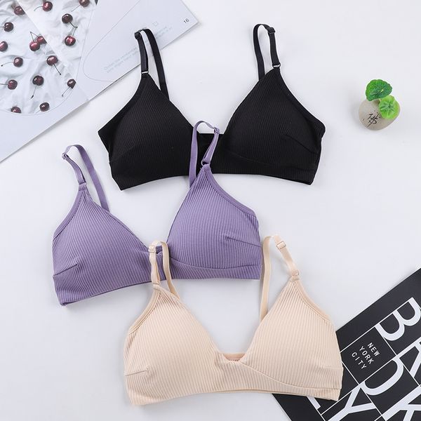

hollow lace bra wrapped chest soft skin-friendly stretch sling lingerie intimate woman underwear, Red;black