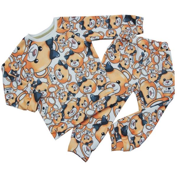 

girl set's nice bear kids clothing baby clothing set's children's fashion baby boys set clothes baby sets children clothing t, White