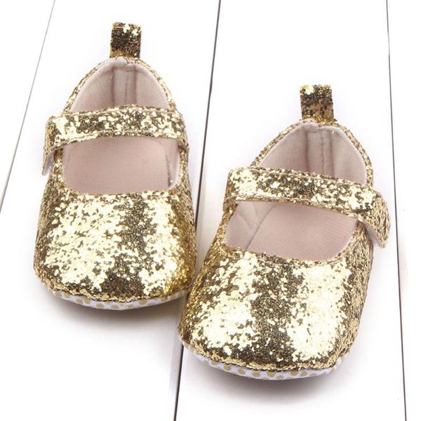 

toddler baby shoes for girls anti-slip soft sole crib shoes sequins sneaker baby comfortable safe first walkers new brand