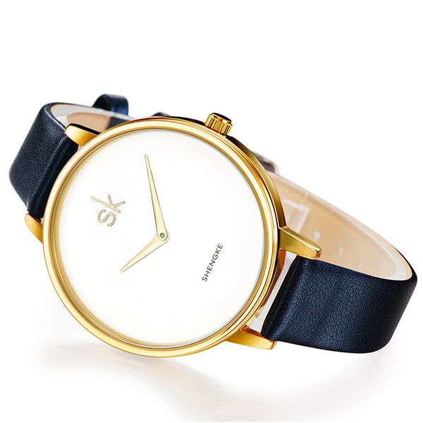 

6 colors women watches lady wrist watch ultra-thin dial design leather strap girls bracelet clock drop shipping montre femme, Slivery;brown