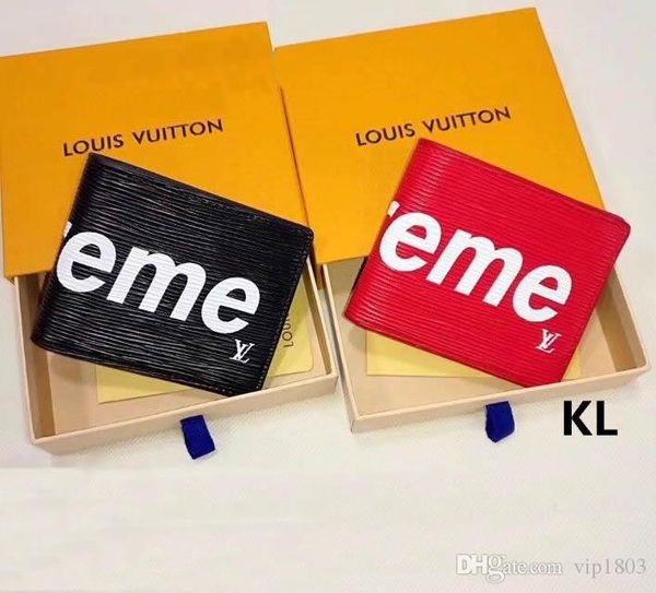 

Eme red black hort fold wallet new de ign tote wallet for women men hort coin pocket coin pur e clutch bag wvl01