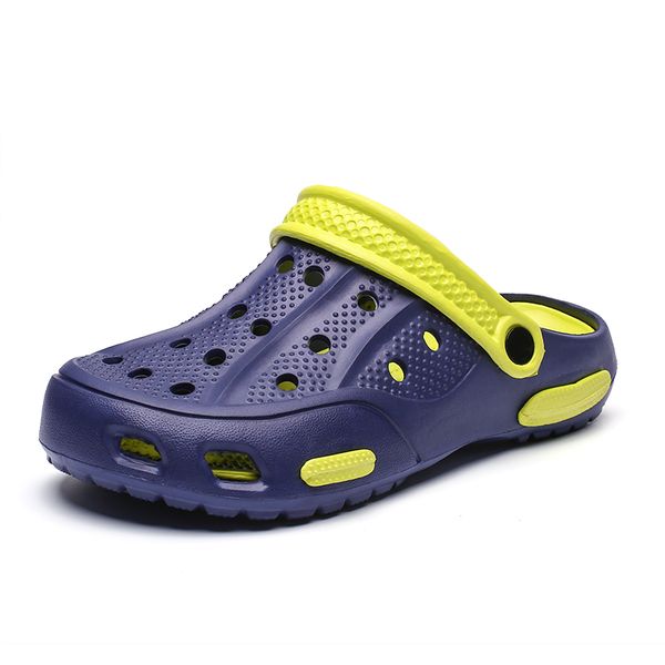 

clearance men sandals summer men beach sandals slippers garden shoe hole shoes eva shoes sandalias hombre walking, Black
