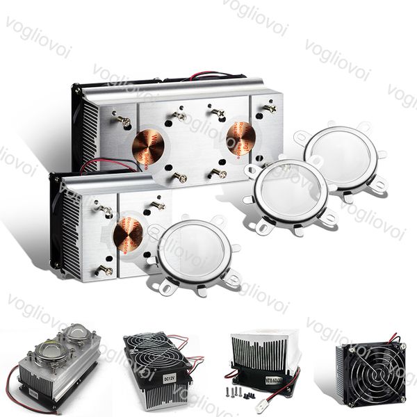 

led heatsink double row cooling radiator 60 120 degrees lenes reflector bracket fans for grow light tent 20w 30w 50w 100w led dhl