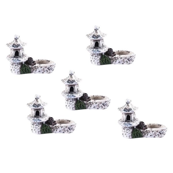 

5pc diy mini miniature fairy garden ornament tower craft dollhouse accessory