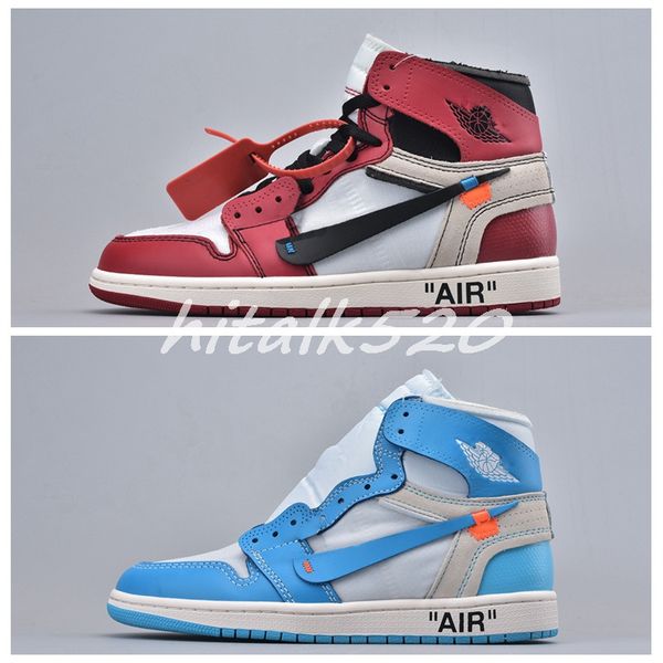 

С коробкой 1s красный черный 1 белый Чикаго UNC воздуха мужская баскетбольная обувь для мужчин ретро спорт Женские кроссовки тренеры от размера 36-46