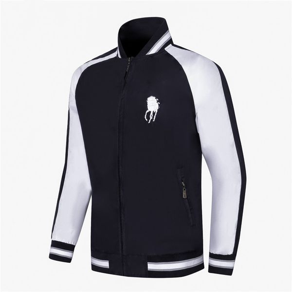 

mens designer jacket autumn winter ralph new lauren mens hoodies outdoor sports east windproof breathable jogging suit trend wild jackets, Black;brown