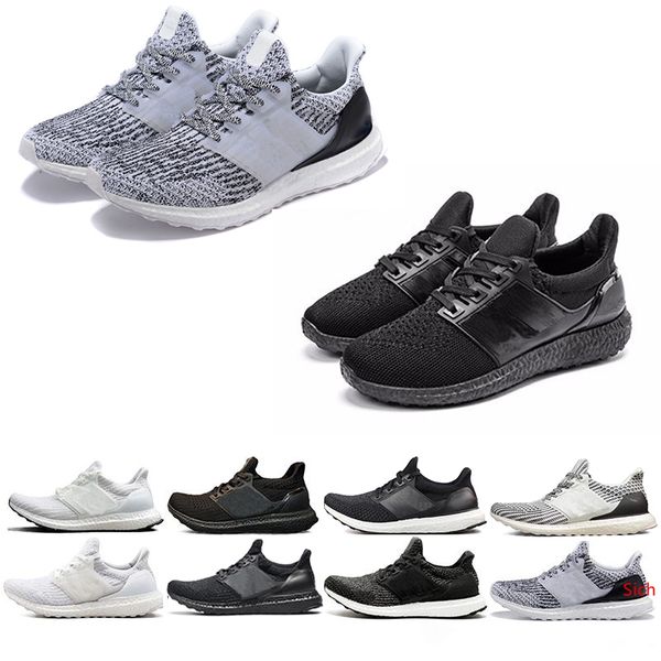 

running shoes sneaker 3.0 4.0 triple black white primeknit oreo blue grey men women athletic sports mens casual shoe