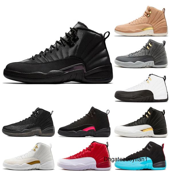 

winterized gym red 12 12s mens basketball shoes college navy wings black cny bulls university blue men sport sneakers