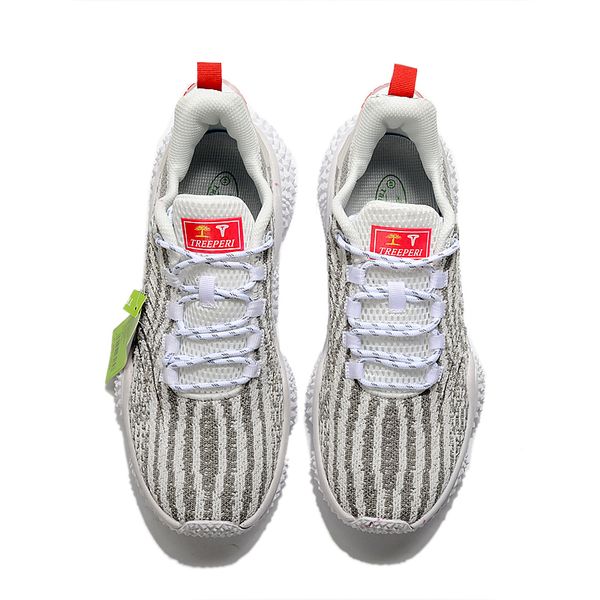

treeperi durian chunky v1 running shoes grey zebra men women classic sports sneakers wholesale us 7 eur 40