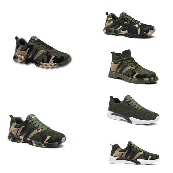 

ale 2020 no-brand designer shoes men women running shoes camouflage army green outdoor trainer siez 36-44 style 35, White;red