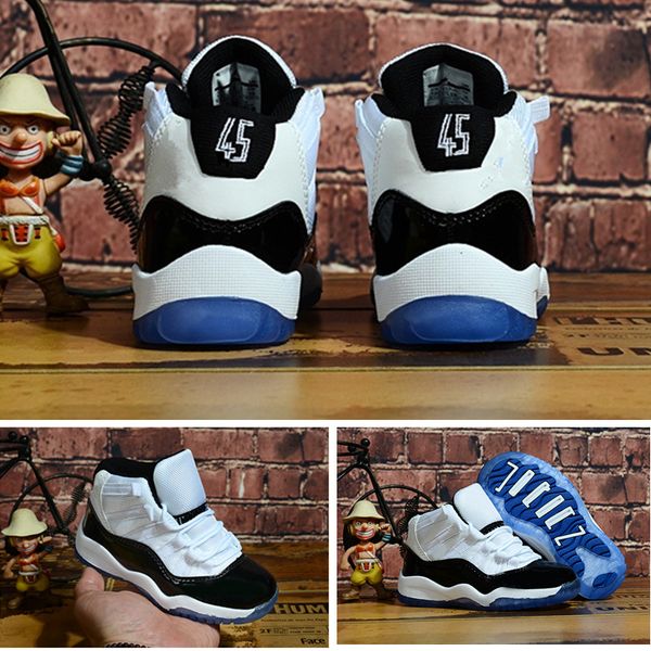 

infant concord 45 11s kids basketball shoes white black 11 space jam 45 children athletic sports youth boy girl sneakers