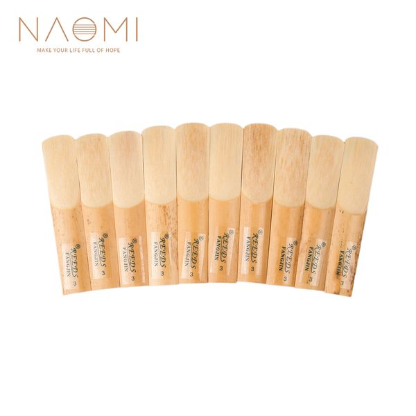 

naomi 10pcs/box tenor saxophone reeds tenor be saxophone reeds 3 sax reed strength woodwind parts & accessories new