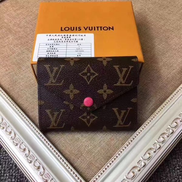 

original box real leather multicolor short wallet card holder classic men zipper pocket victorine purses, Red;black