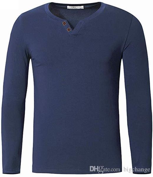

mens autumn and winter solid color v-neck long sleeved cotton t-shirt bottoming shirt slim mens casual t-shirt tide, White;black