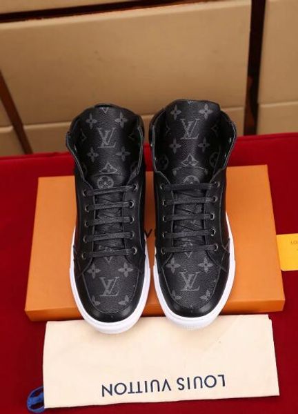 

сапоги кроссовки мужчины дизайнерская обувь мужские тренеры кожаные платформы плоские повседневная обувь спортивные кроссовки нет коробки, Black