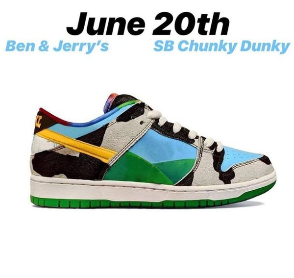 

2020 новые кроссовки ben jrrys х sb dunk low коренастый dunky белая лагуна импульсные черный университет кроссовки с коробкой