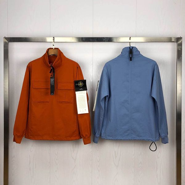 

limited edition luxury fashion brand jacket mens designer jackets stones islands classic compass insignia street hip hop trend terry coat, Black;brown