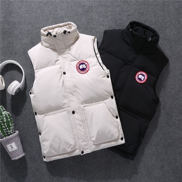 

canada brand goose vest mens designer down vest luxury casual jacket fashion trend parka coat boutique down vest high-end outdoor sportsvest, Black;white