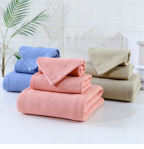

gauze cotton towel three-piece cotton gift bath towel thick absorbent