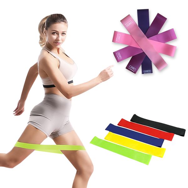 

stretch 5pcs bands yoga rubber resistance ring workout fitness equipment strength training fitness exercise bands unisex