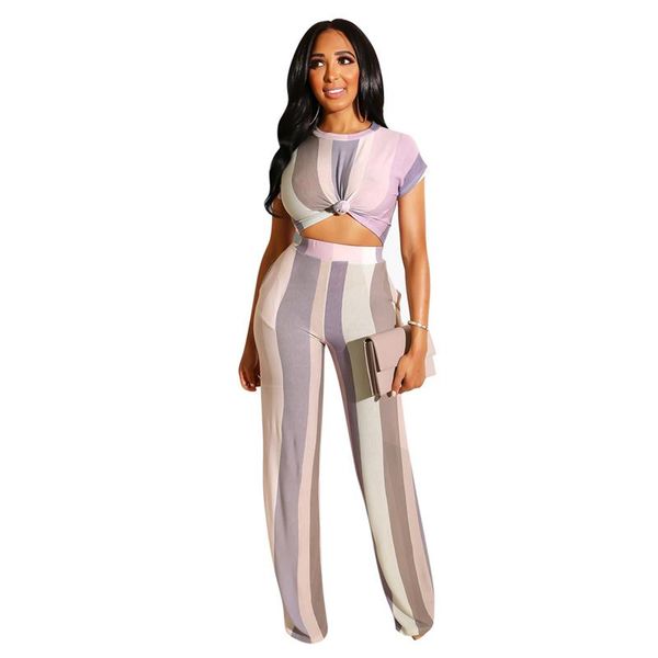 

women spring high street print striped high waist rompers skinny vintage pocket slim jumpsuits 2 pcs outfits overalls, Black;white