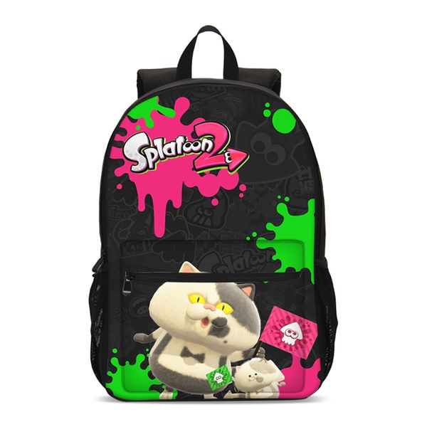 

2019 splatoon 2 print school backpacks for teenagers boys school bags girls daypack children travel lapbackpack kids