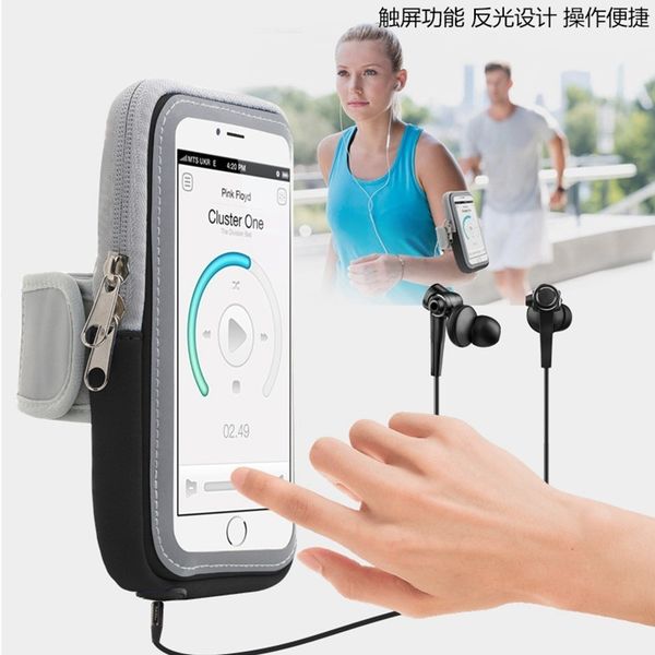 

universal arm bag 4-6inch mobile motion phone armband cover for running sport arm band holder of the phone on the case cover -8