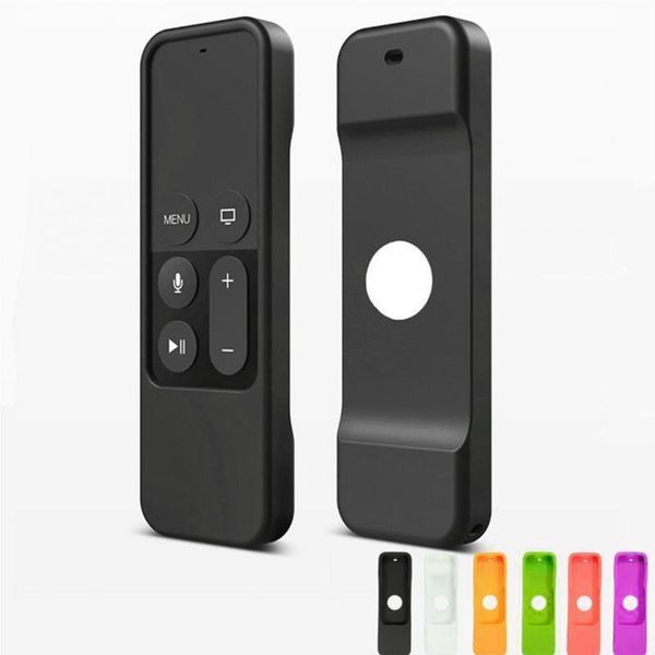 

colorful silicone protective case cover skin for apple tv 4 remote control waterproof dust cover